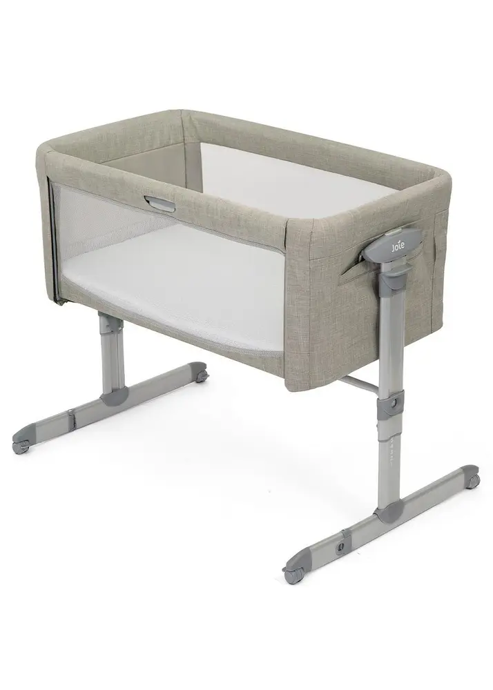 Joie Roomie Glide Bedside Crib og Weekendseng, Almond