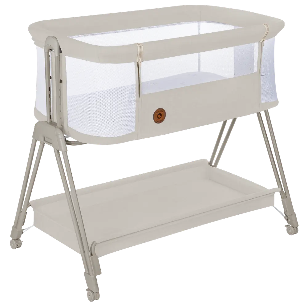Lionelo Luna bedside crib med fire hjul med bremse