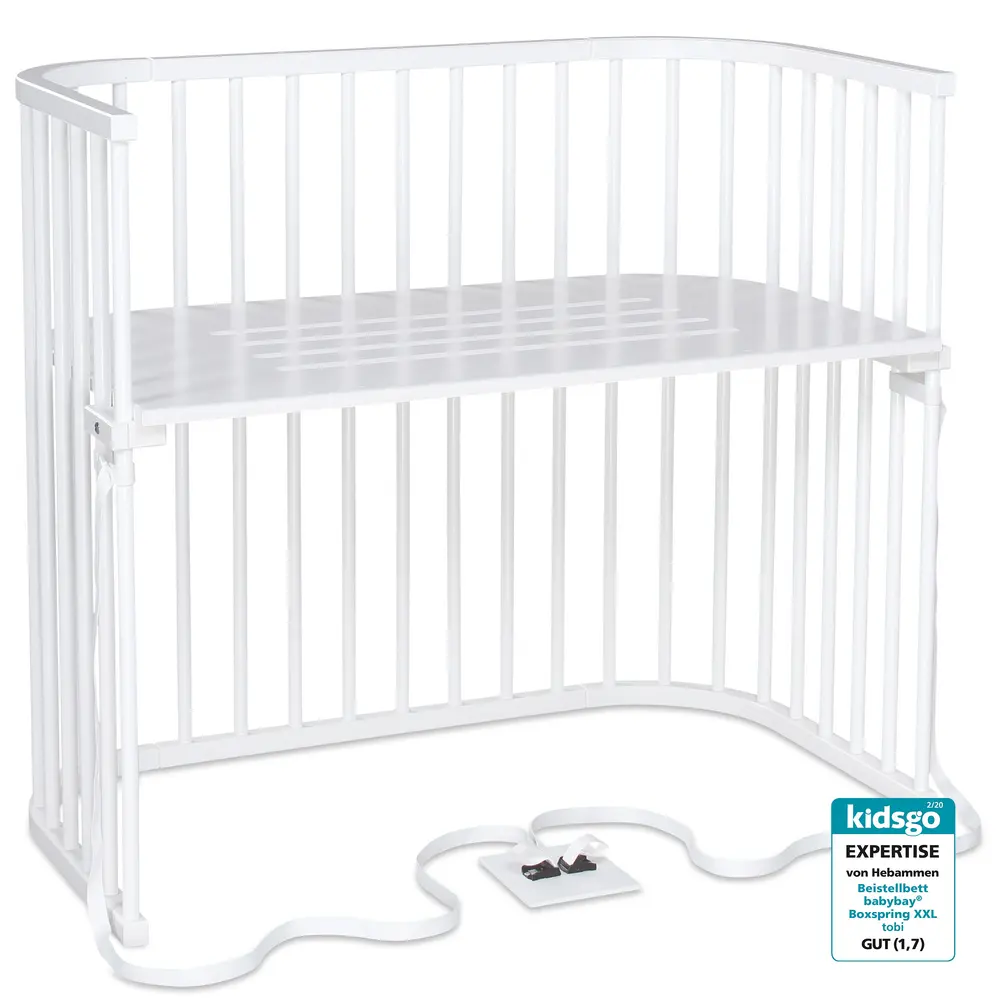 Babybay Boxspring XXL bedside crib til høj seng